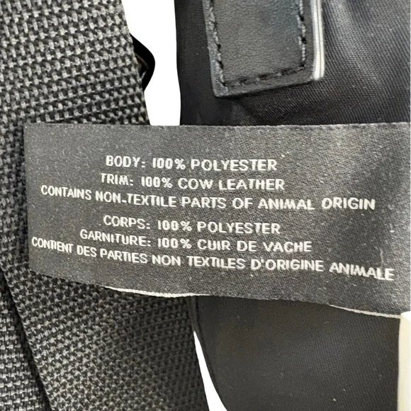 Marc Jacobs Black Nylon Crossbody Messenger Bag Leather Trim Silver Hardware - Picture 4 of 13